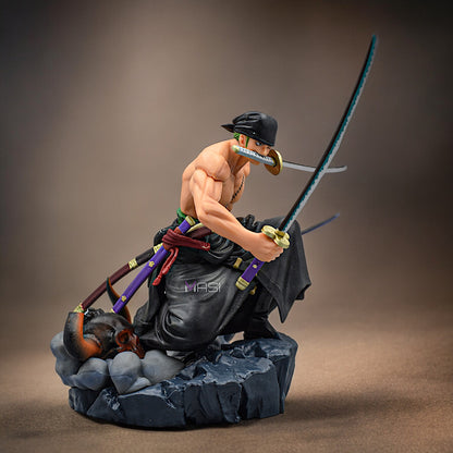 RORONOA ZORO THREE KNIFE FLOW OVERSEAS RESTRICTIONS ACTION FIGURE - ONE PIECE