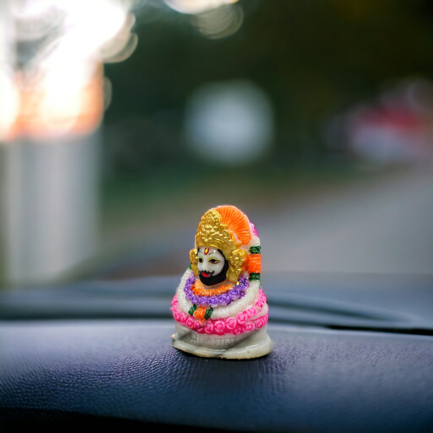 BABA KHATU SHYAM JI IDOL STATUE MURTI FOR CAR DASHBOARD/TABLE/HOME DECORATION