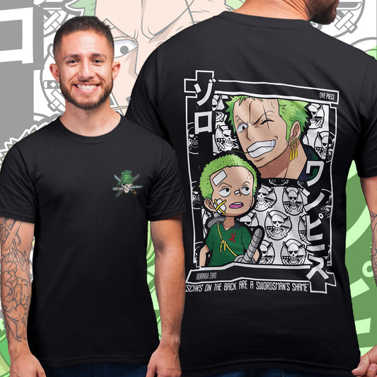 RORONOA ZORO ROUND NECK T-SHIRT - ONE PIECE