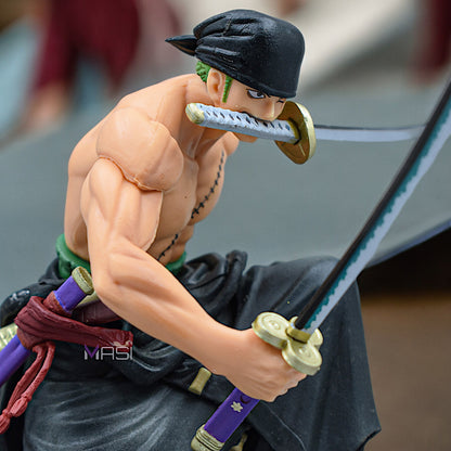 RORONOA ZORO THREE KNIFE FLOW OVERSEAS RESTRICTIONS ACTION FIGURE - ONE PIECE