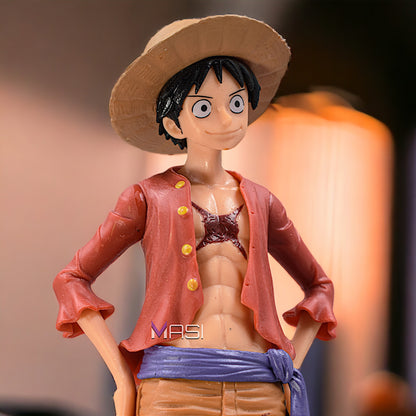 STRAW HAT MONKEY D. LUFFY ACTION FIGURE WITH STAND (20 CM HEIGHT) - ONE PIECE