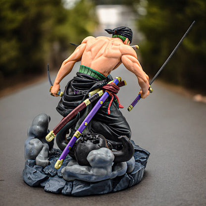 RORONOA ZORO THREE KNIFE FLOW OVERSEAS RESTRICTIONS ACTION FIGURE - ONE PIECE