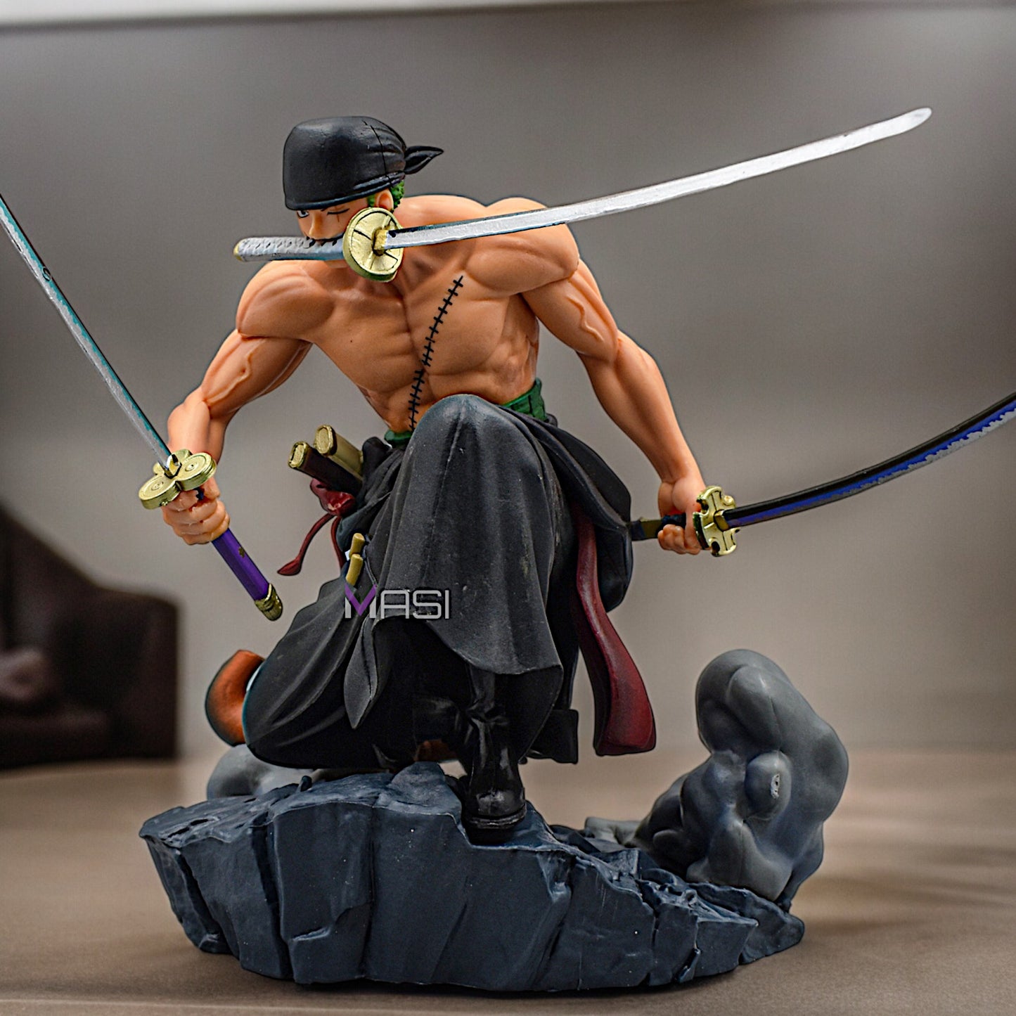 RORONOA ZORO THREE KNIFE FLOW OVERSEAS RESTRICTIONS ACTION FIGURE - ONE PIECE