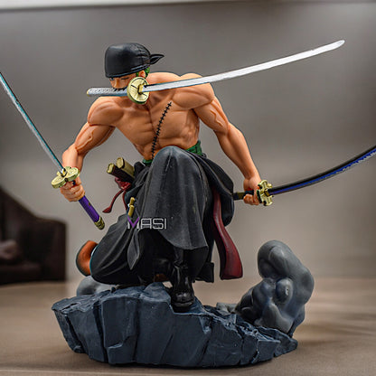 RORONOA ZORO THREE KNIFE FLOW OVERSEAS RESTRICTIONS ACTION FIGURE - ONE PIECE