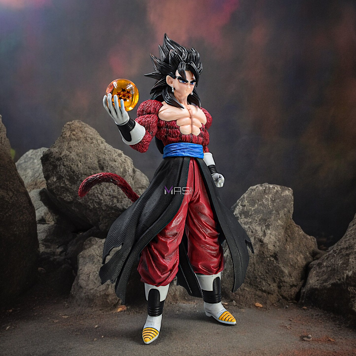 VEGITO SSJ4 ACTION FIGURE WITH A DRAGON BALL IN HAND (28 CM HEIGHT) - DRAGON BALL Z