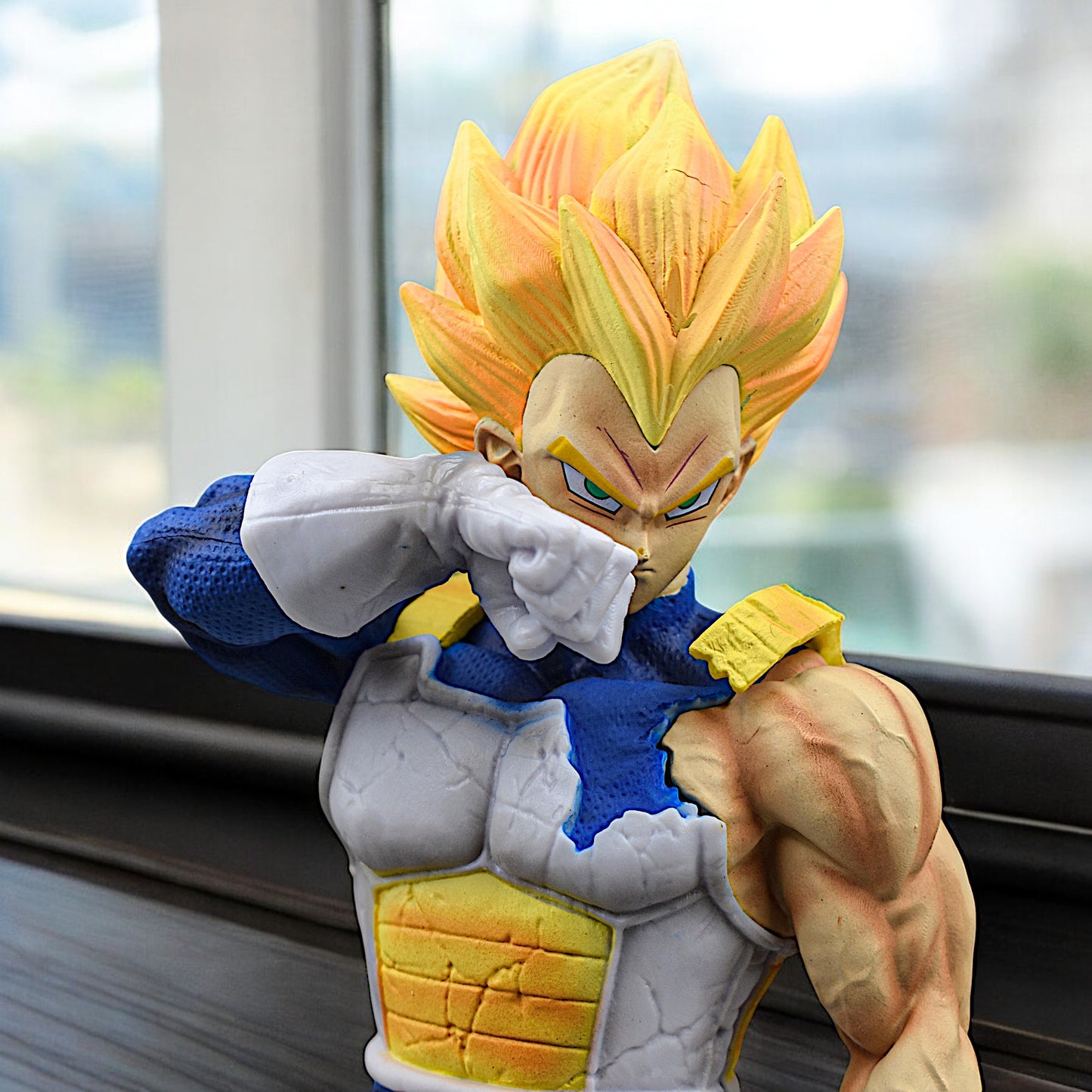 PRINCE VEGETA ICONIC SSJ ACTION FIGURE WITH STAND (26 CM HEIGHT) - DRAGON BALL Z