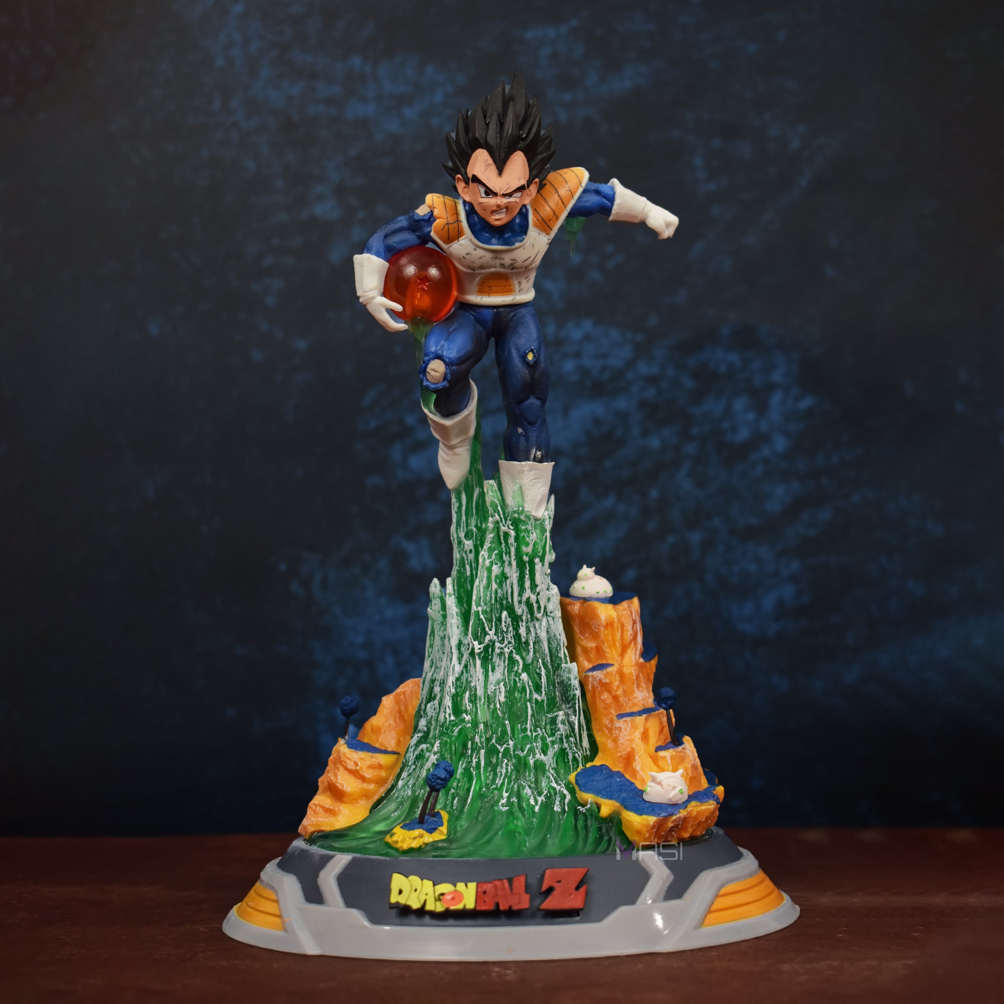 PRINCE VEGETA EXCLUSIVE ACTION FIGURE FROM NAMEK SAGA WITH LED IN BASE (REPLACEABLE CELL)- DRAGON BALL Z