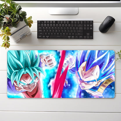 DRAGON BALL Z GOKU & VEGETA MOUSE PAD (23 x 11 INCHES) - GAMING MOUSE PAD | RUBBER BASE DESK MAT