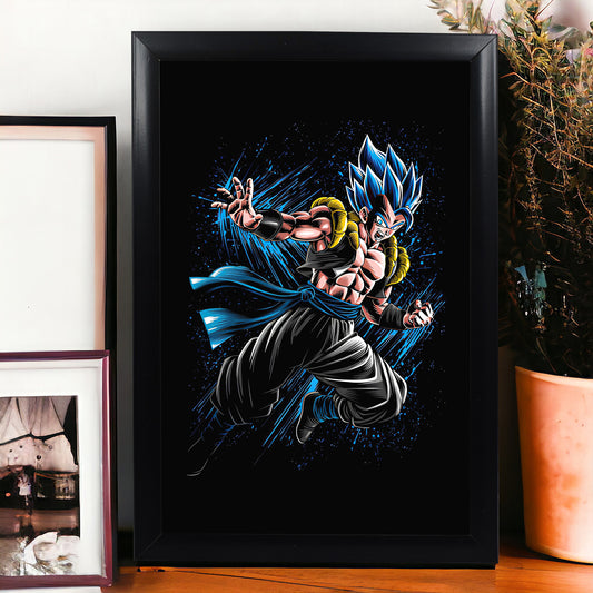 SSJ BLUE GOGETA ICONIC PHOTO FRAME (A4 SIZE) - DRAGON BALL Z