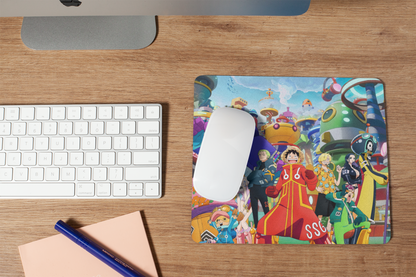 ONE PIECE LUFFY CREW MOUSE PAD (9 X 7.5 INCHES) - GAMING AND OFFICIE MOUSE PAD