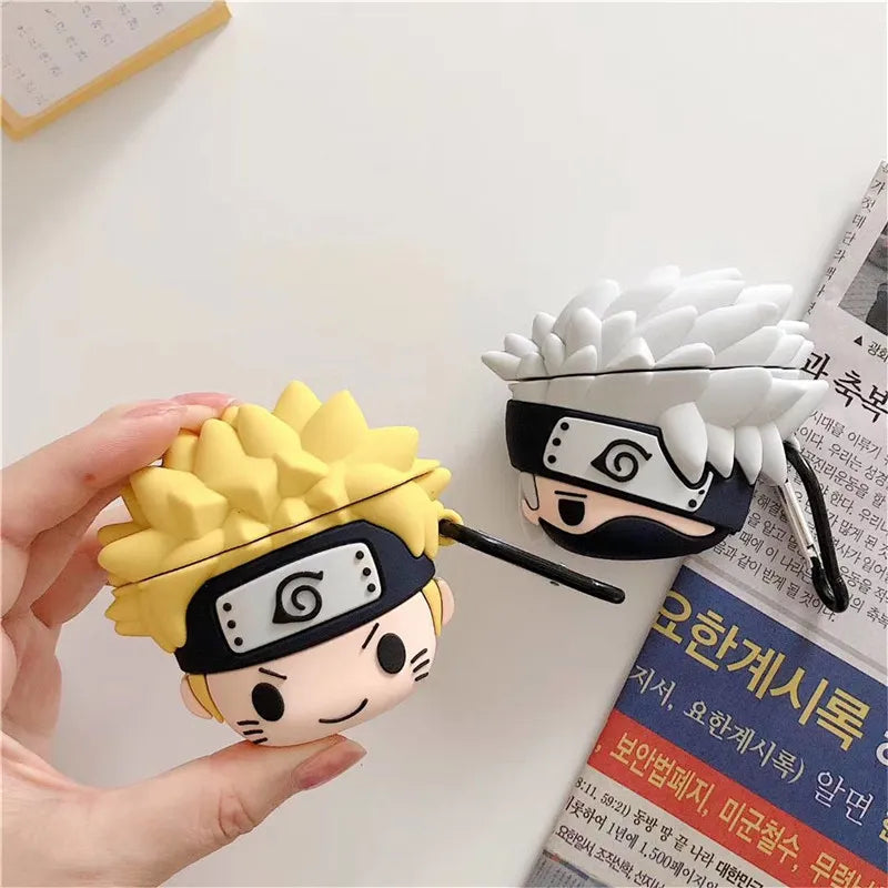 NARUTO CUTE IPHONE AIRPODS COVER PROTECTION CASE (SILICONE)