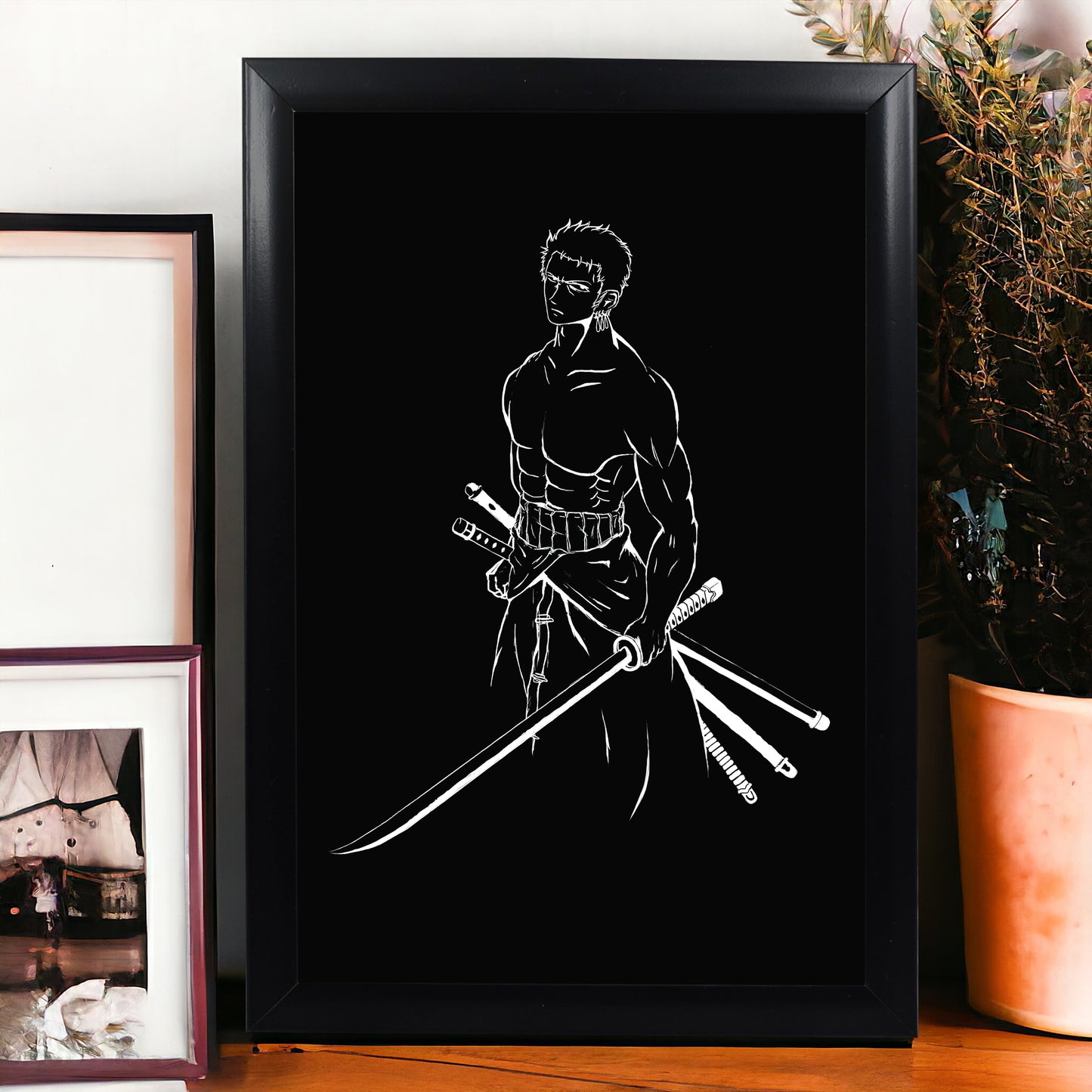 RORONOA ZORO SWORDSMAN PHOTO FRAME (A4 SIZE) - ONE PIECE