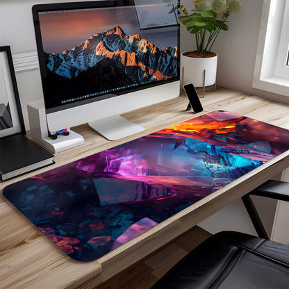 ABSTRACT MOUSE PAD (31 x 12 INCHES) - GAMING MOUSE PAD | RUBBER BASE DESK MAT