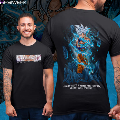 ULTRA INSTINCT GOKU ROUND NECK REGULAR FIT T-SHIRT - DRAGON BALL Z