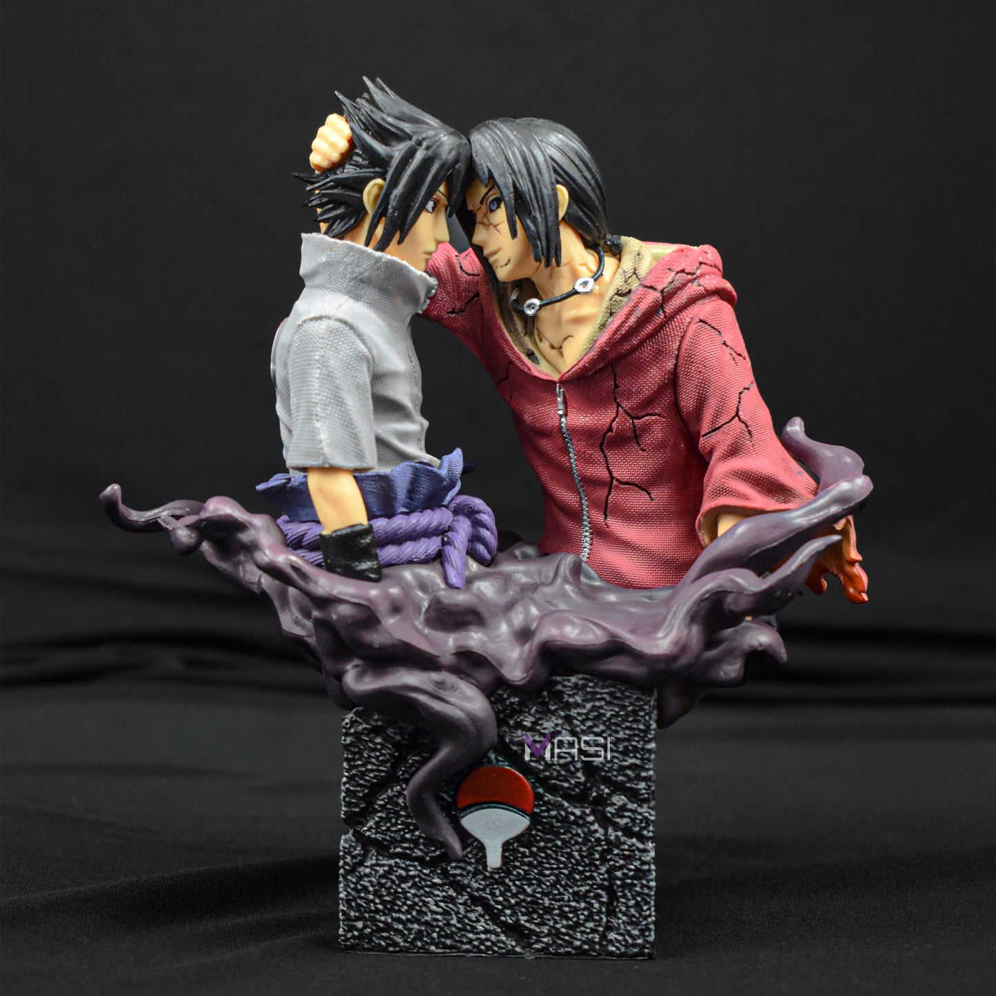 SASUKE AND ITACHI - UCHIHA BROTHERS ICONIC RECONILIATION ACTION FIGURE (18 CM HEIGHT) - NARUTO