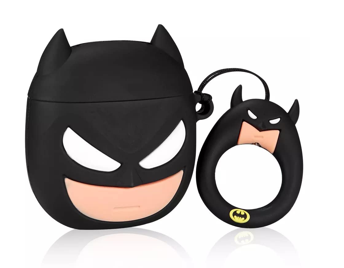 BATMAN CUTE IPHONE AIRPODS COVER PROTECTION CASE (SILICONE)