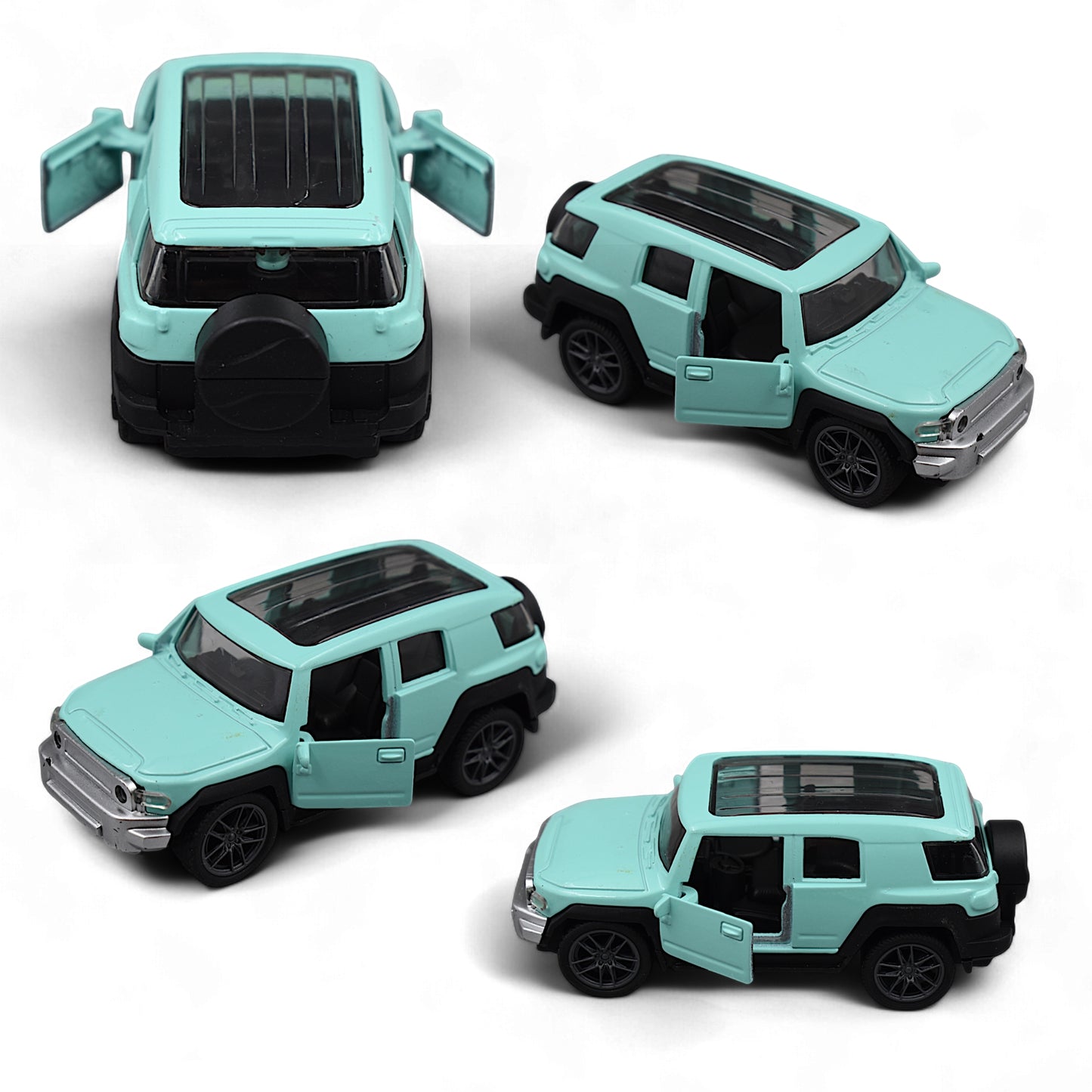 Hummer Car Die-cast Model Toy 1:36 Exclusive Alloy Metal Car with Pull Back with Openable Doors  - Green