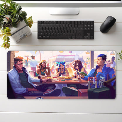 VALORANT TEAM MOUSE PAD (23 x 11 INCHES) - GAMING MOUSE PAD | RUBBER BASE DESK MAT