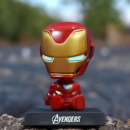 IRON MAN BOBBLEHEAD/MOBILE HOLDER STAND