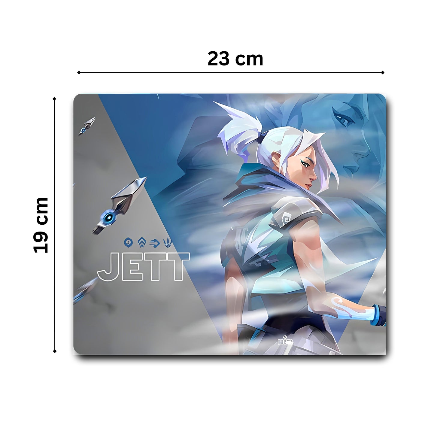 VALORANT JETT MOUSE PAD (9 X 7.5 INCHES) - GAMING MOUSE PAD