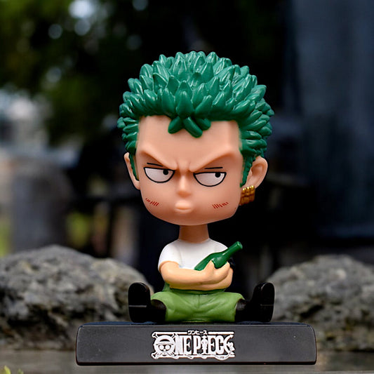 RORONOA ZORO BOBBLEHEAD/MOBILE HOLDER STAND - ONE PIECE