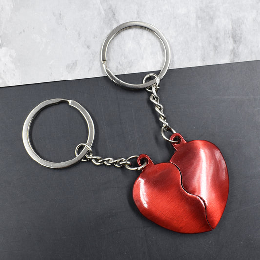 HEART COUPLE KEYRING PACK | DITACHABLE KEYCHAIN FOR GIRLFRIEND/BOYFRIEND/LOVER