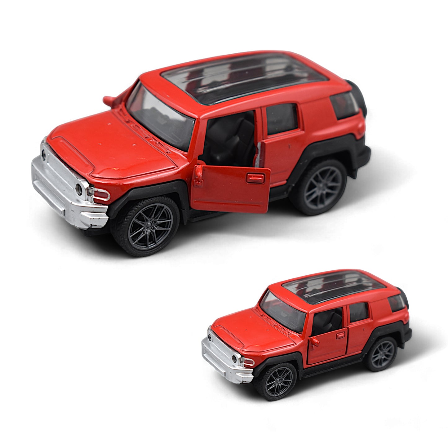 Hummer Car Die-cast Model Toy 1:36 Exclusive Alloy Metal Car with Pull Back with Openable Doors  - Red