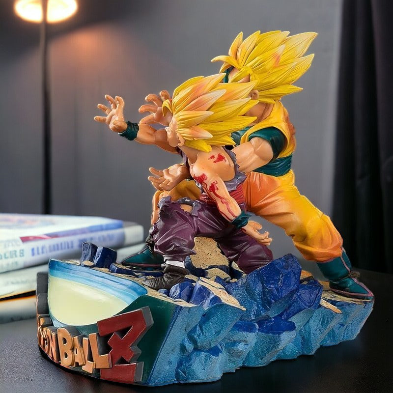 Son Goku and Son Gohan Iconic Kamehameha Action Figure - Dragon Ball Z