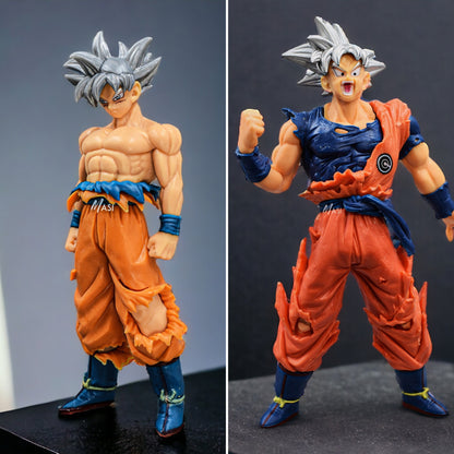 GOKU ULTRA INSTINCT SELF STANDING ACTION FIGURES COMBO PACK - DRAGON BALL Z