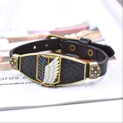 ATTACK ON TITAN SURVEY CORPS PREMIUM BRACELET (UNISEX)