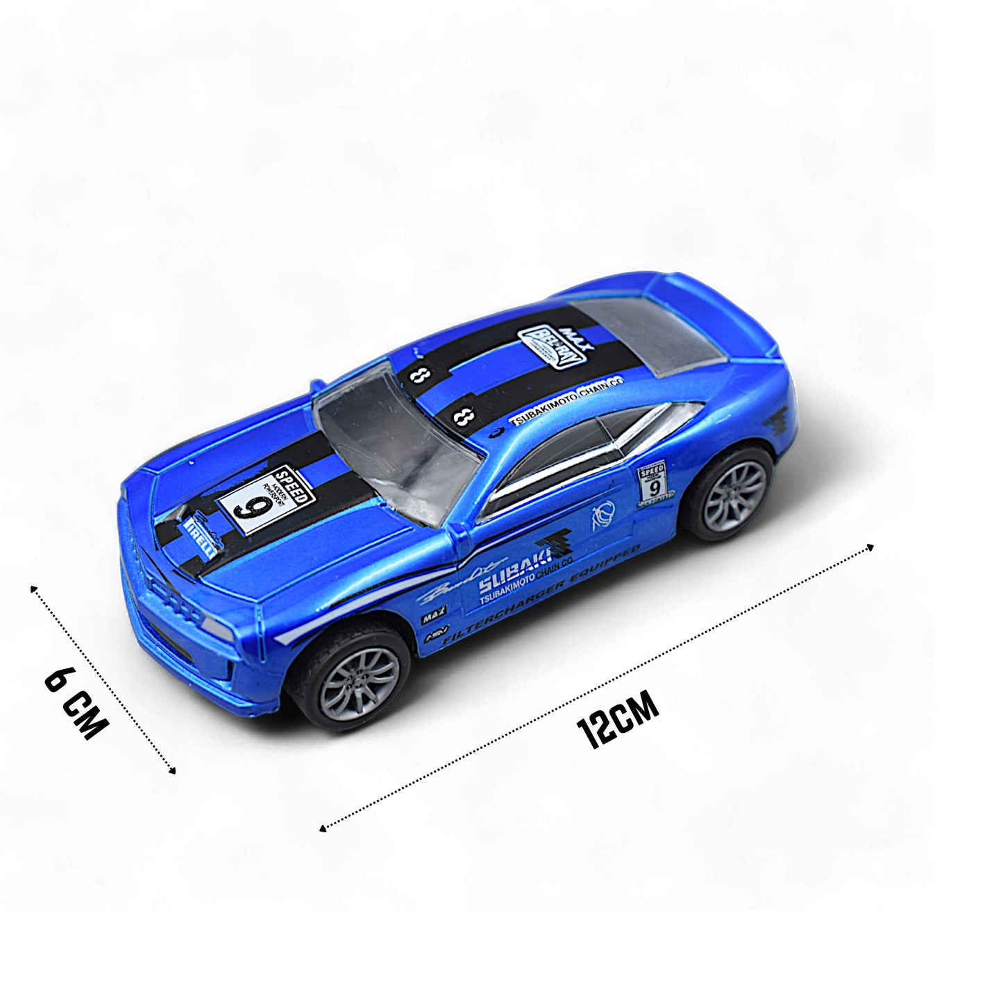 RACING CAR DIE-CAST MODEL TOY 1:36 EXCLUSIVE ALLOY METAL CAR WITH PULL BACK FUNCTION - BLUE