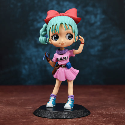 BULMA Q POSKET ACTION FIGURE WITH STAND (16 CM HEIGHT) - DRAGON BALL Z