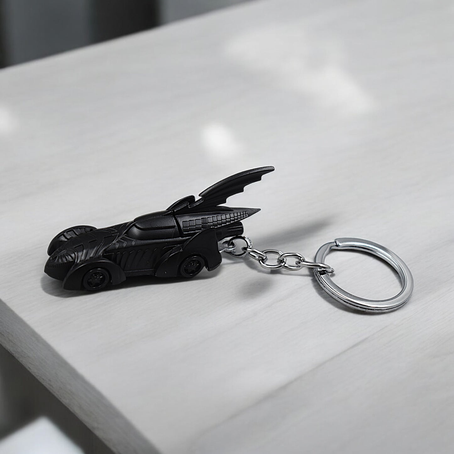 BATMAN BATMOBILE CAR PREMIUM METAL KEYCHAIN