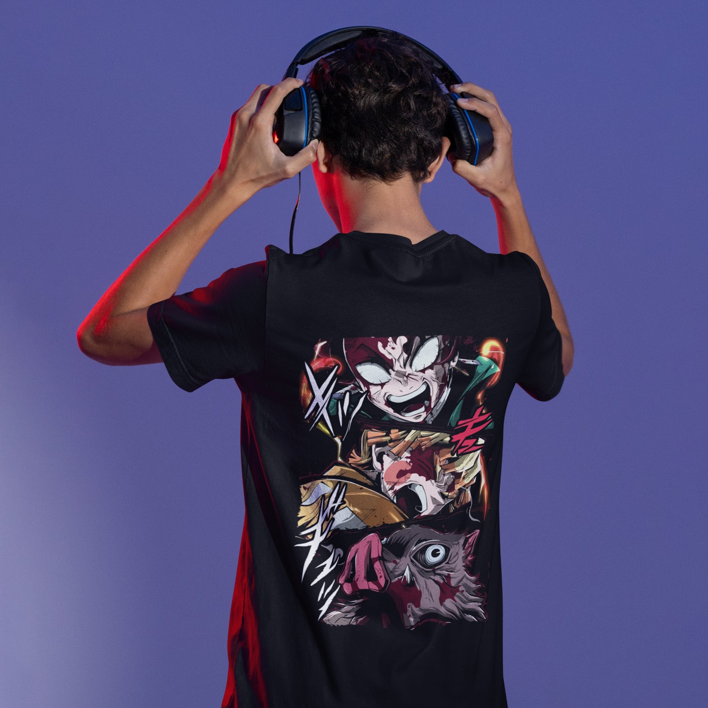 DEMON SLAYER TANJIRO, ZENITSU & INOSUKE ROUND NECK T-SHIRT