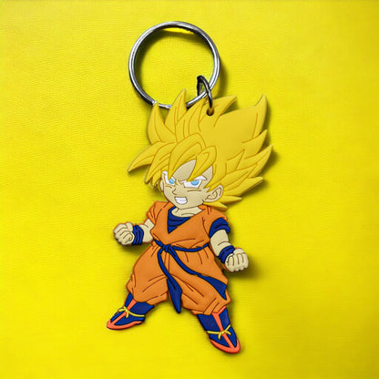 SUPER SAIYAN GOKU SILICON RUBBER KEYCHAIN - DRAGON BALL Z