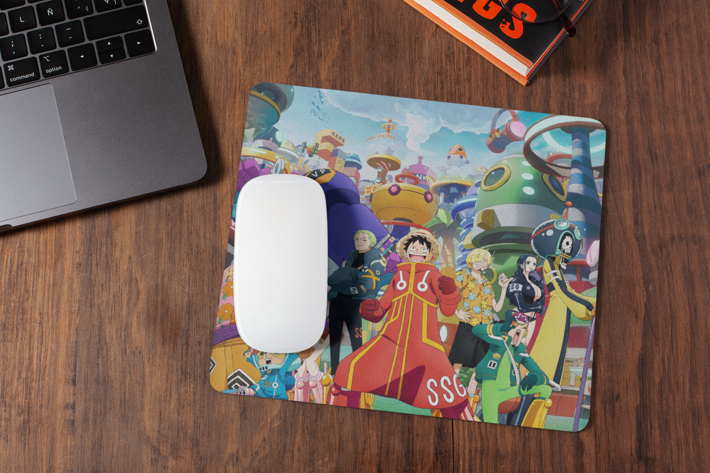 ONE PIECE LUFFY CREW MOUSE PAD (9 X 7.5 INCHES) - GAMING AND OFFICIE MOUSE PAD