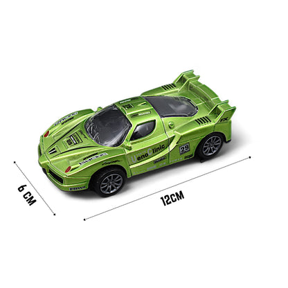 RACING CAR DIE-CAST MODEL TOY 1:36 EXCLUSIVE ALLOY METAL CAR WITH PULL BACK FUNCTION - GREEN