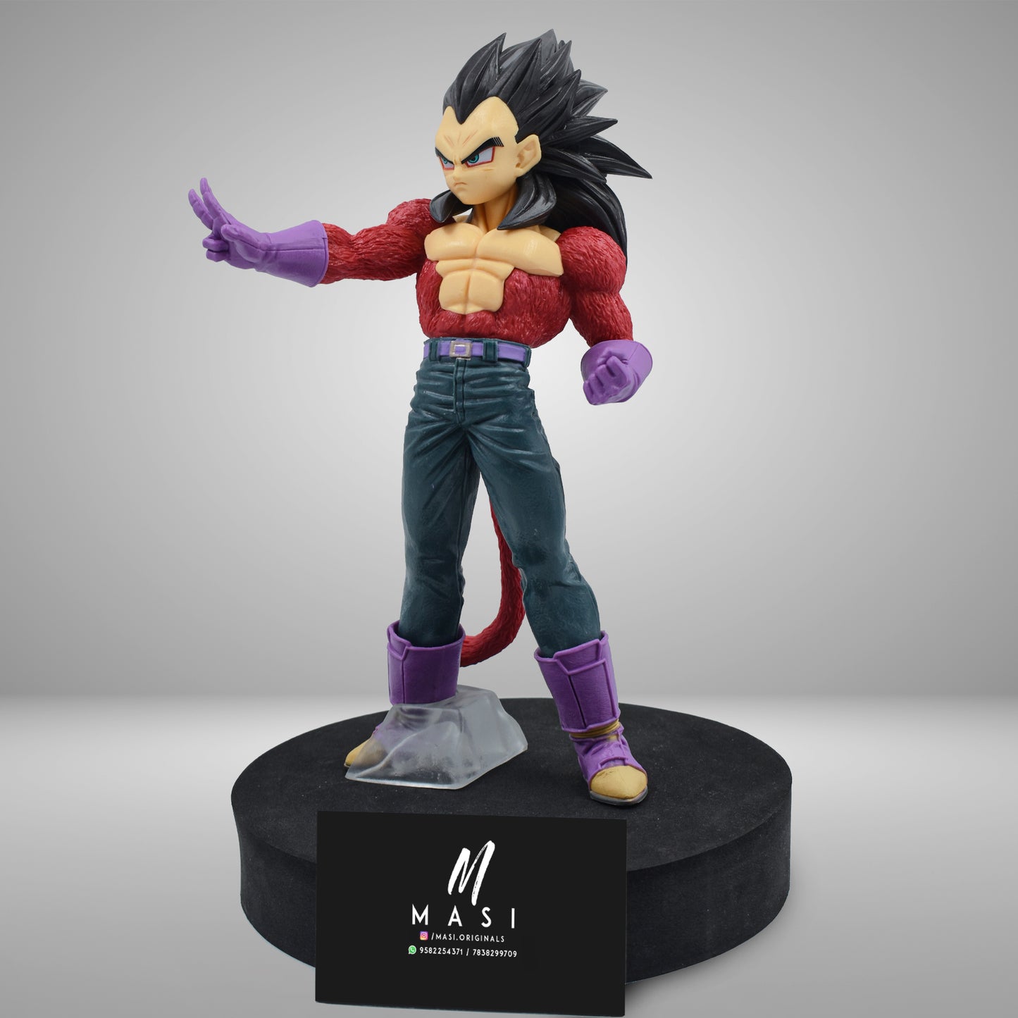 DRAGON BALL Z SSJ4 VEGETA ACTON FIGURE WITH STAND (27CM HEIGHT)