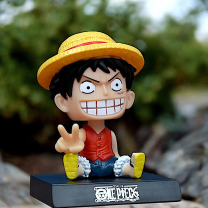 MONKEY D. LUFFY BOBBLEHEAD/MOBILE HOLDER STAND - ONE PIECE