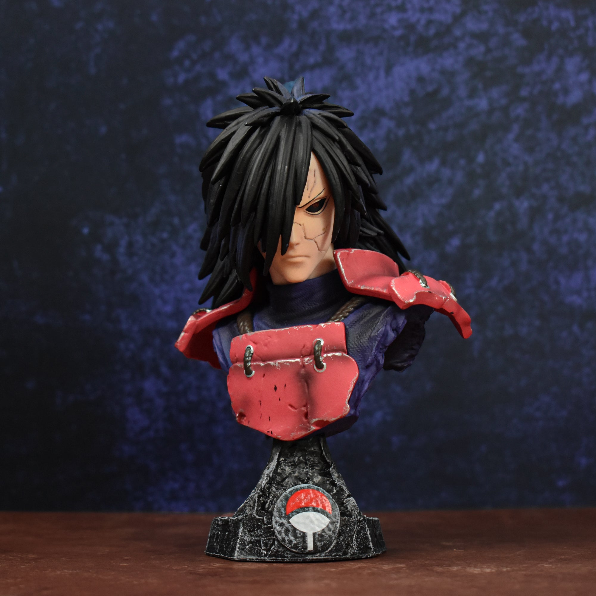 MADARA UCHIHA HEAD ACTION FIGURE WITH STAND (15 CM HEIGHT) - NARUTO