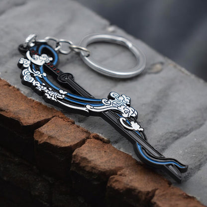 DEMON SLAYER TANJIRO KATANA METAL KEYCHAIN