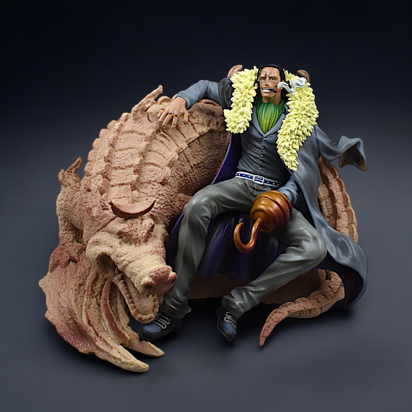 CROCODILE ACTION FIGURE SITTING POSTURE COLLECTIBLE PVC FIGURE (25 CM LENGTH)- ONE PIECE