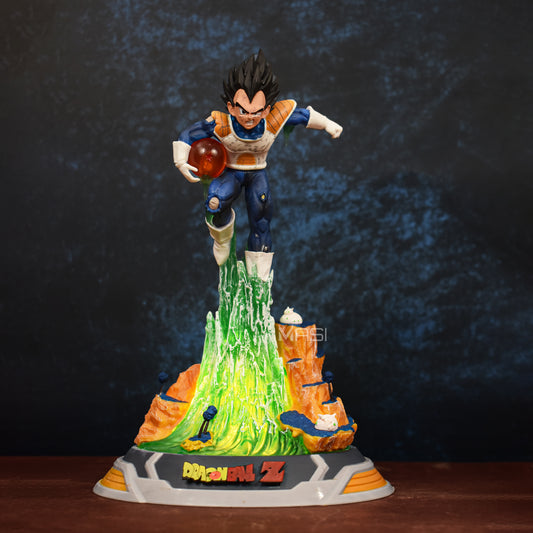 PRINCE VEGETA EXCLUSIVE ACTION FIGURE FROM NAMEK SAGA WITH LED IN BASE (REPLACEABLE CELL)- DRAGON BALL Z