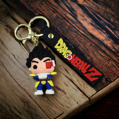 PRINCE VEGETA 3D SILICON KEYCHAIN WITH STRAP - DRAGON BALL Z