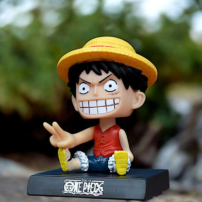 MONKEY D. LUFFY BOBBLEHEAD/MOBILE HOLDER STAND - ONE PIECE