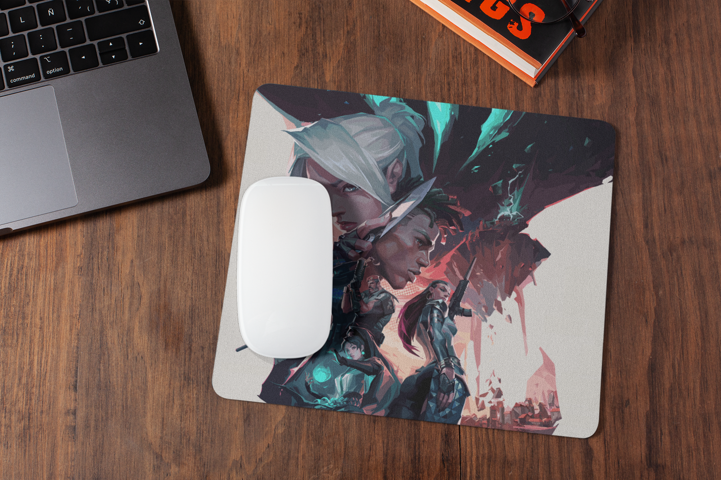 VALORANT THEME MOUSE PAD (9 X 7.5 INCHES) - GAMING MOUSE PAD