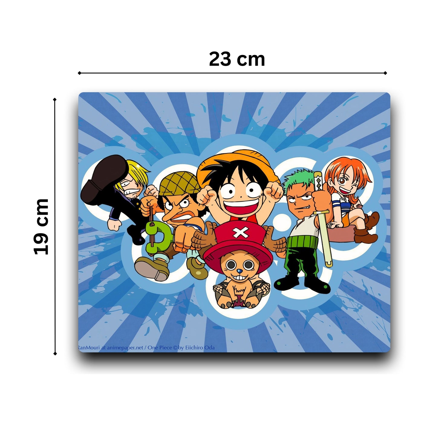 ONE PIECE MONKEY D. LUFFY CREW MOUSE PAD (9 X 7.5 INCHES) - GAMING AND OFFICIE MOUSE PAD