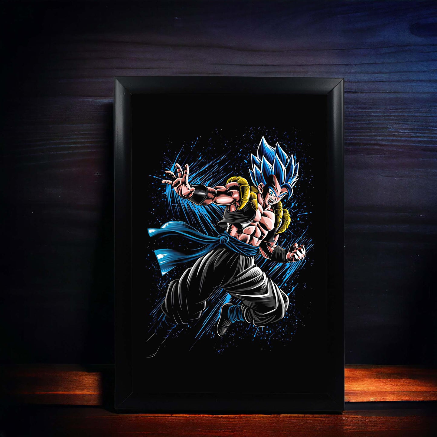 SSJ BLUE GOGETA ICONIC PHOTO FRAME (A4 SIZE) - DRAGON BALL Z