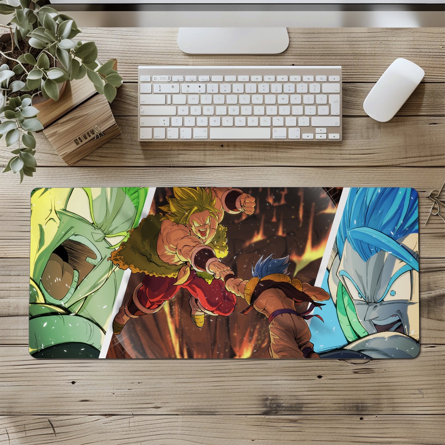 DRAGON BALL Z/SUPER BROLY VS GOGETA MOUSE PAD (23 X 11 INCHES) - GAMING MOUSE PAD