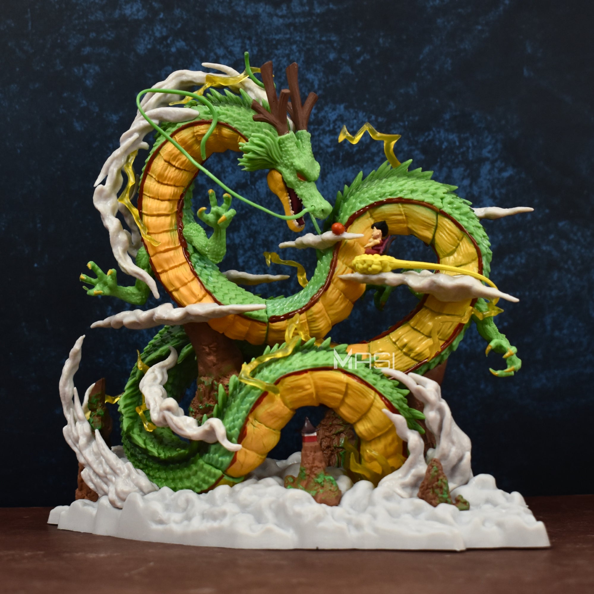 THE ETERNAL DRAGON SHENRON WITH SON GOKU ACTION FIGURE (22 CM HEIGHT) - DRAGON BALL Z